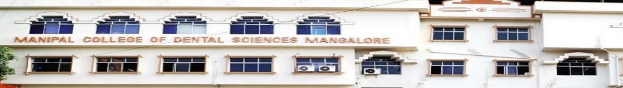 Manipal College of Dental Sciences Mangalore